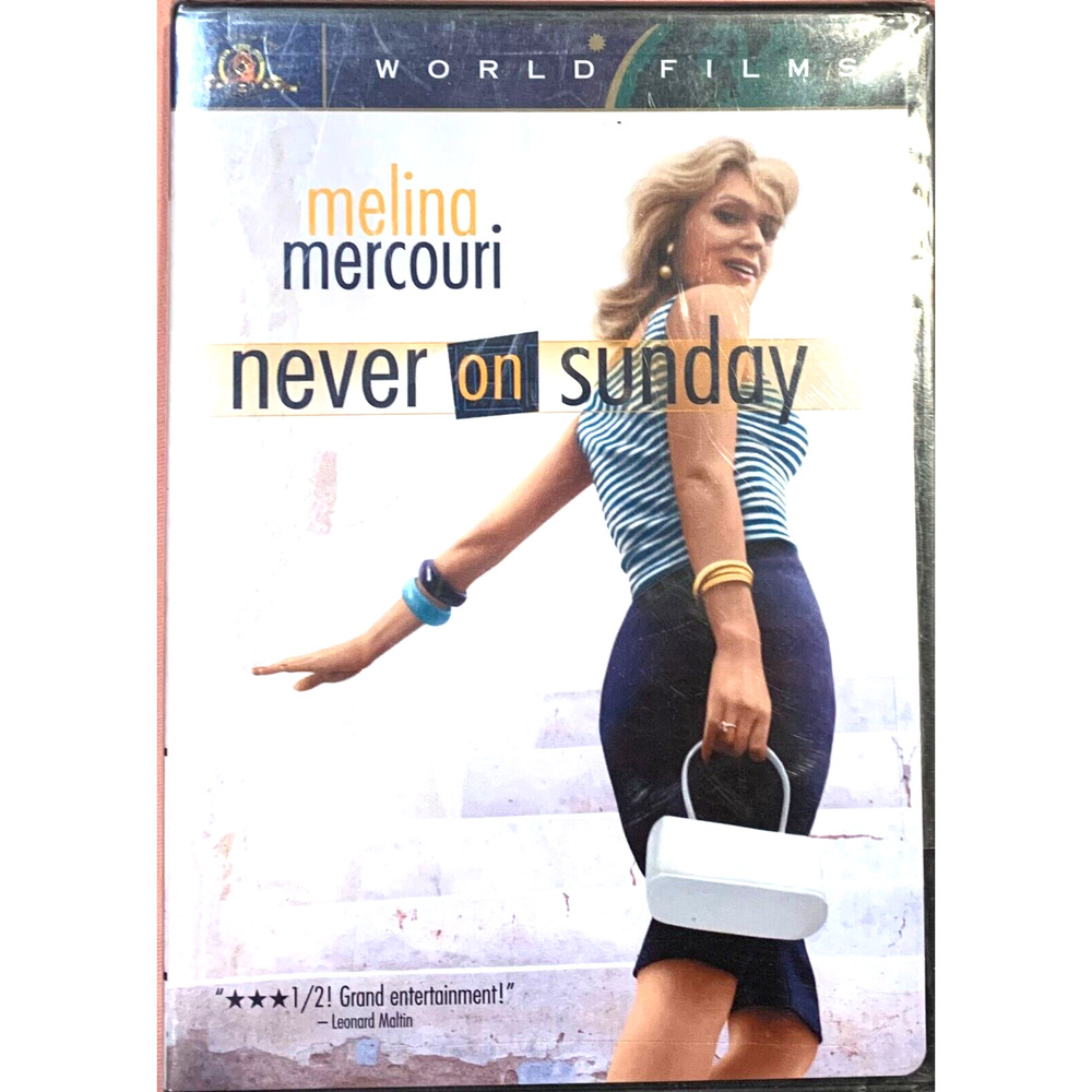 Never on Sunday NEW (DVD, 2003, World Films) Melina Mercouri Free Spirit Greece